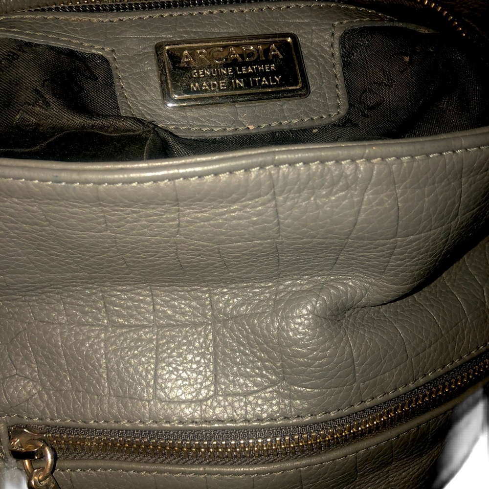 Authentic Arcadia leather shoulder bag